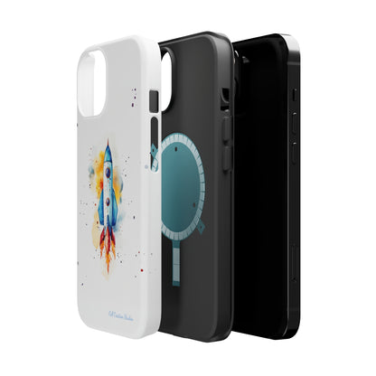 Introducing our "Cosmic Rocket" Cell Phone Case – Where Style Meets Adventure -MagSafe Tough Cases