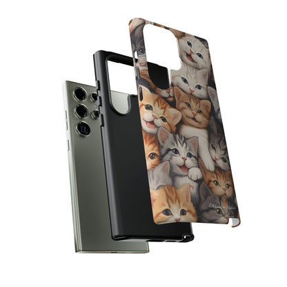 "Kitten Cuddle Haven" Phone Case -Tough Cases