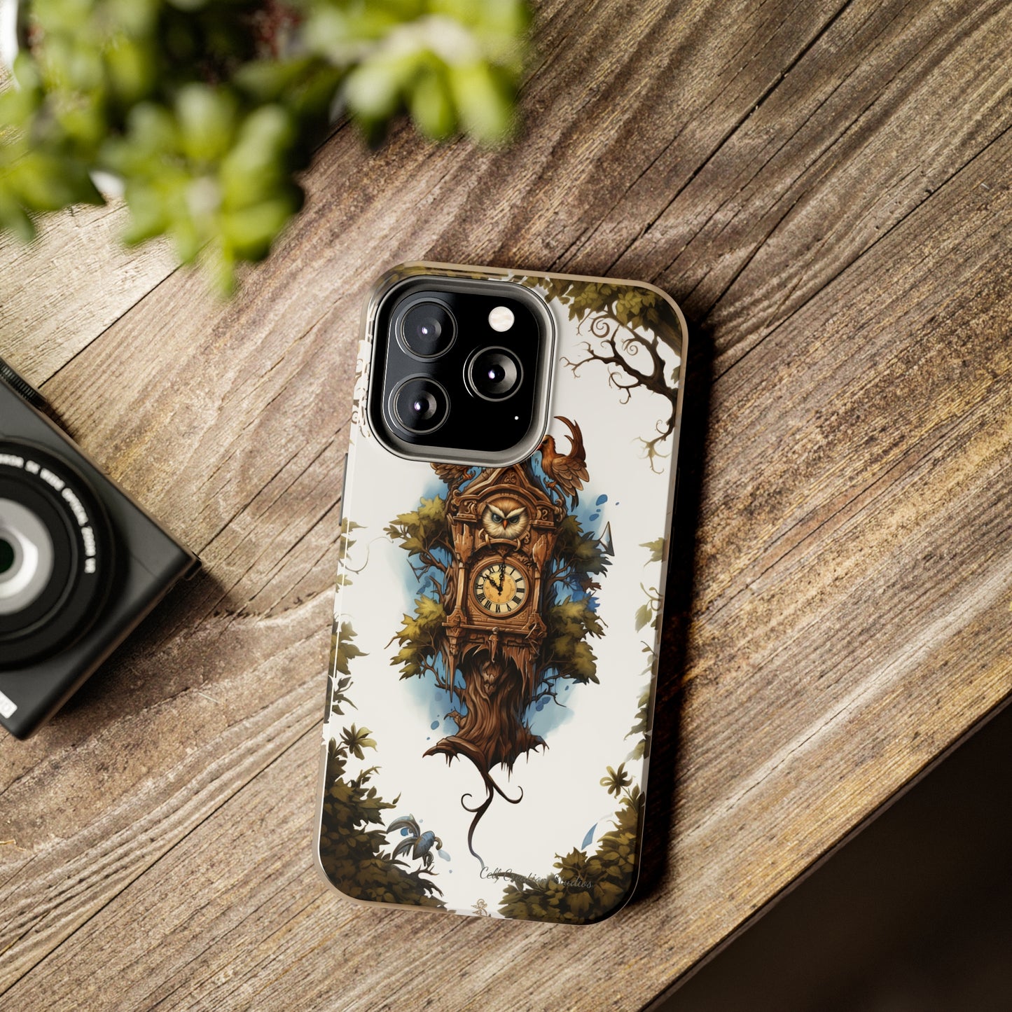 Introducing the "Timeless Charm Cuckoo Clock" Cell Phone Case – Embrace Vintage Elegance -Tough Phone Cases