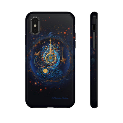 "Cosmic Clock Elegance" -Tough iPhone Cases