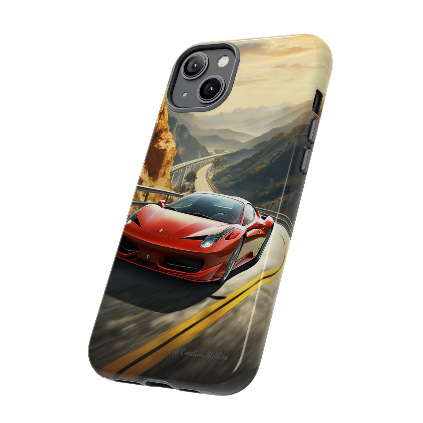 "Mountain Majesty Ferrari Edition" -Tough iPhone Cases