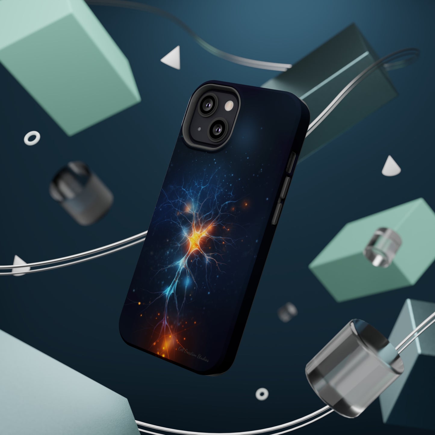 Introducing the "Luminous Neuron" Cell Phone Case – Illuminate Your Connection! -MagSafe Tough Cases