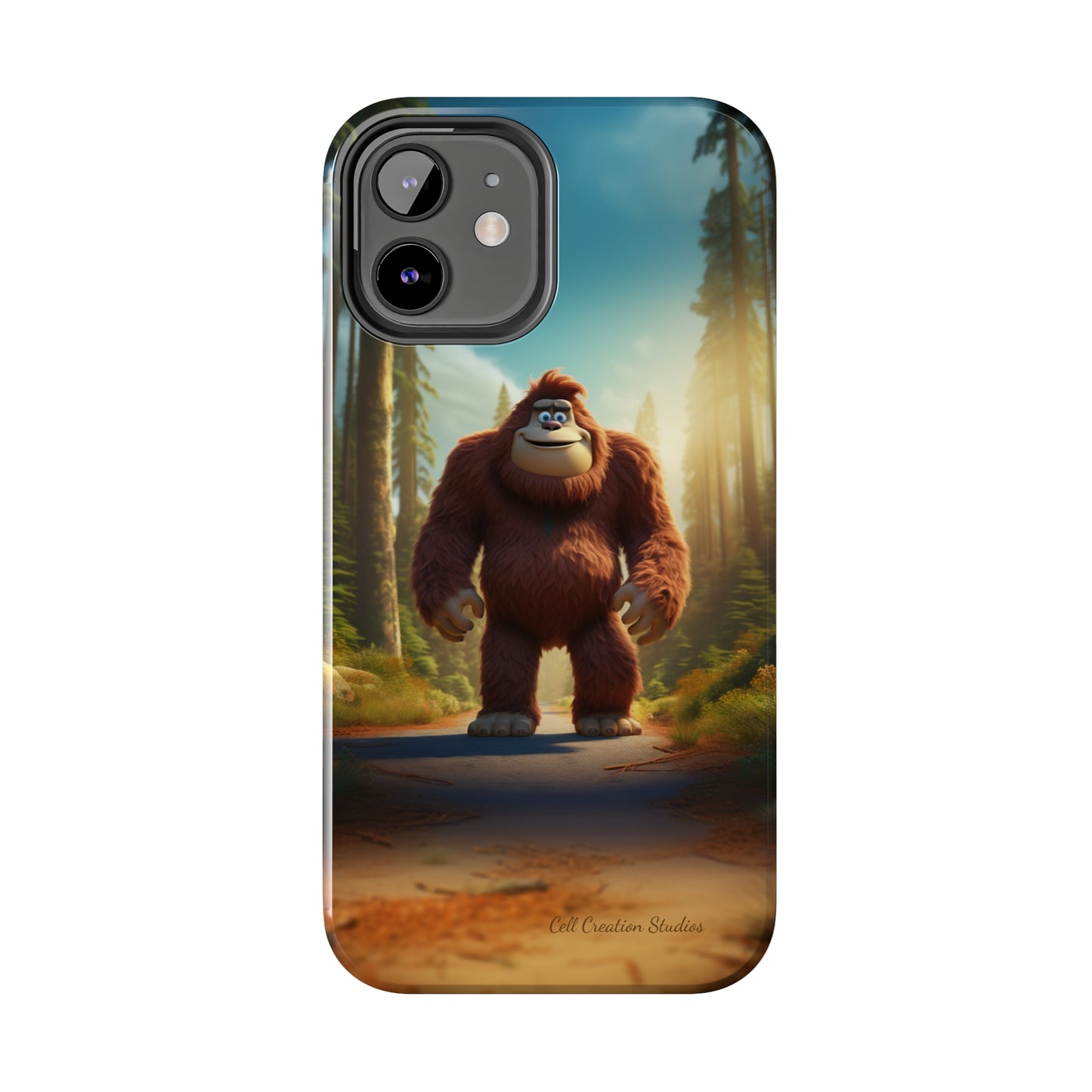 The "Trail Trekker" Bigfoot Cartoon Phone Case -Tough Phone Cases