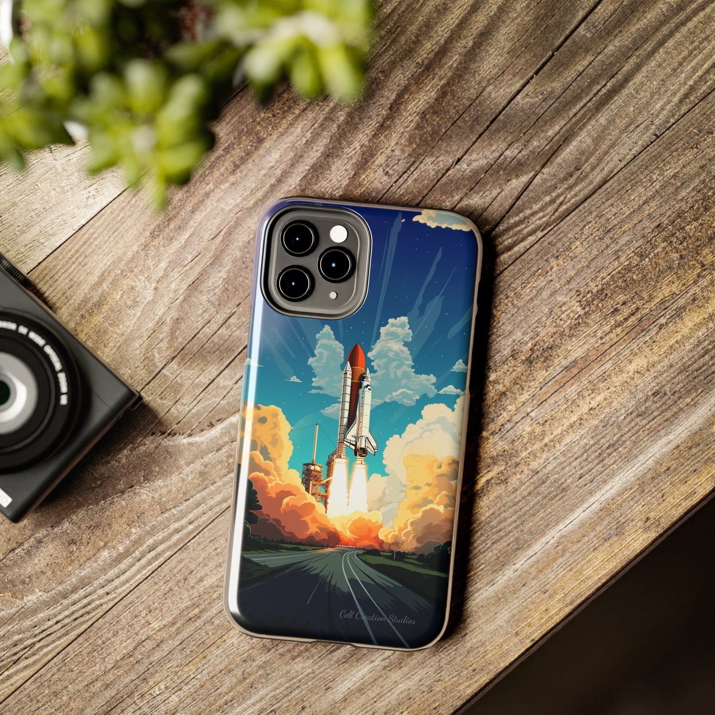 Introducing the "NASA Space Shuttle Launch" Cell Phone Case – Elevate Your Style to New Heights -Tough Phone Cases