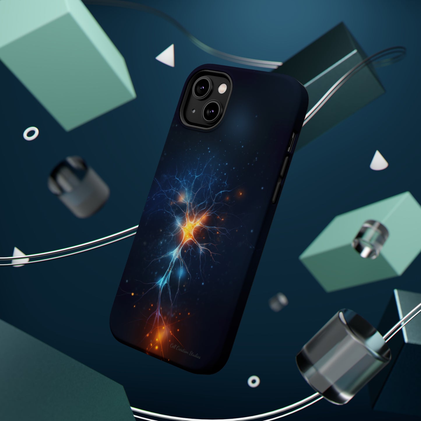 Introducing the "Luminous Neuron" Cell Phone Case – Illuminate Your Connection! -MagSafe Tough Cases