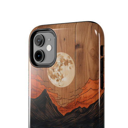 "Elevate Your Style with the Mountain Moonlight Phone Case" -Tough Phone Cases