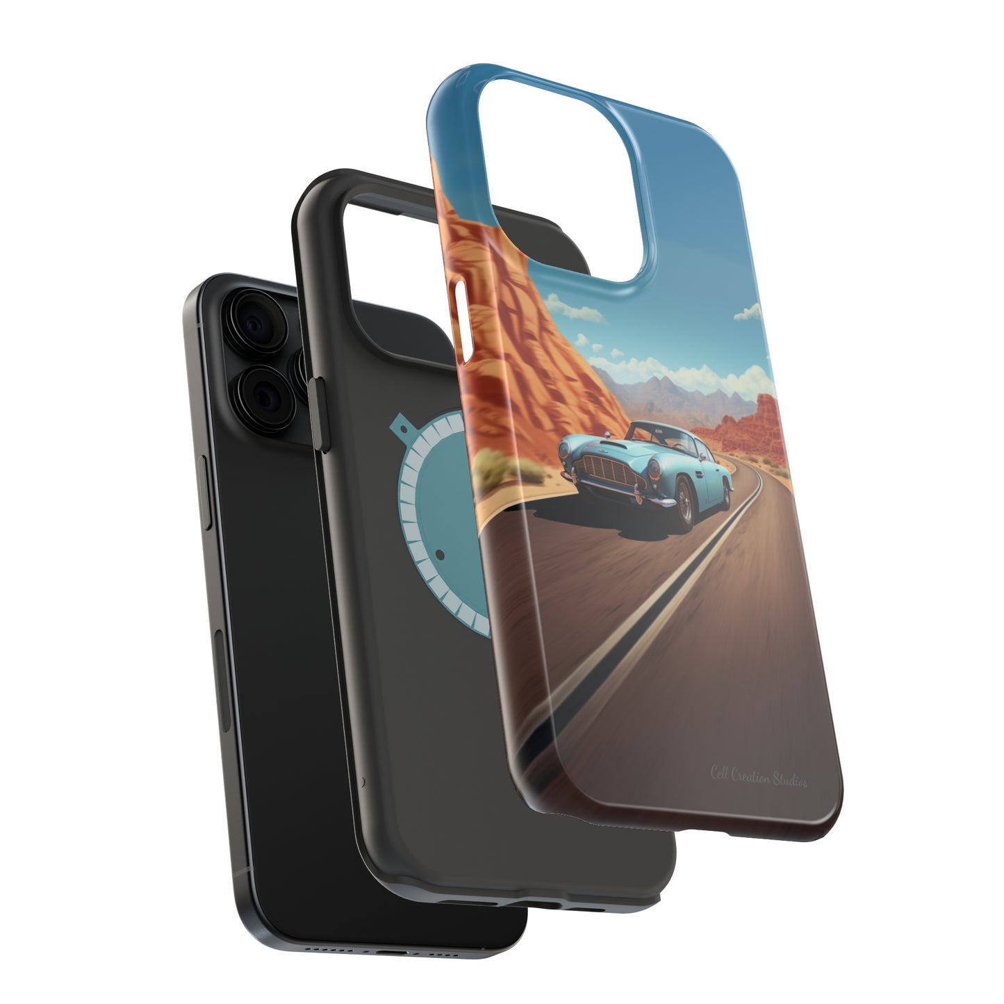 "Silver Racing Legend" -MagSafe Tough iPhone Cases