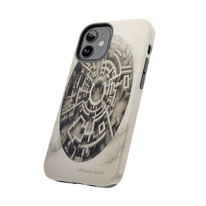 "Discover the Mystery: Maze-Inspired Cell Phone Case" -Tough Phone Cases