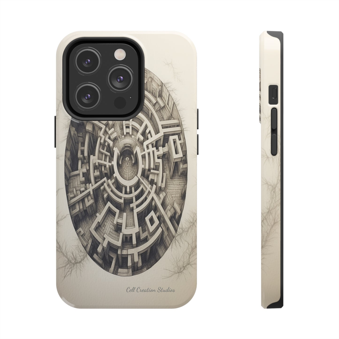 "Discover the Mystery: Maze-Inspired Cell Phone Case" -Tough Phone Cases