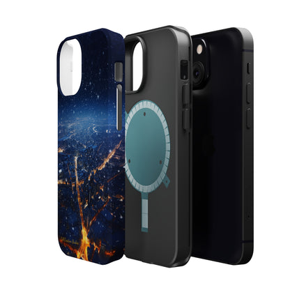 "Urban Snowfall Glow" -MagSafe Tough iPhone Cases