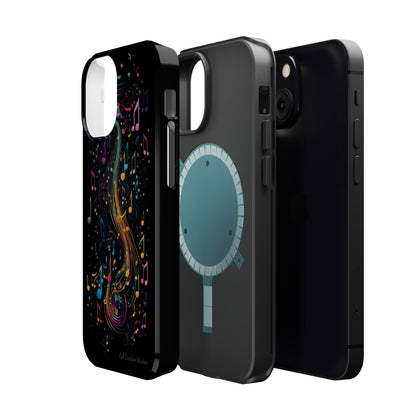 Elevate Your Style and Passion for Music with Our "Harmonious Notes" Cell Phone Case -MagSafe Tough Cases