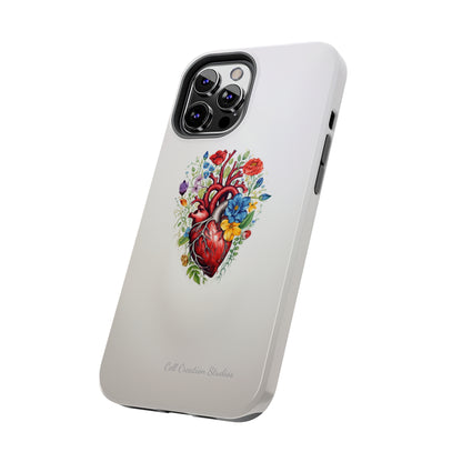 "Floral Heart Harmony" -Tough iPhone Cases