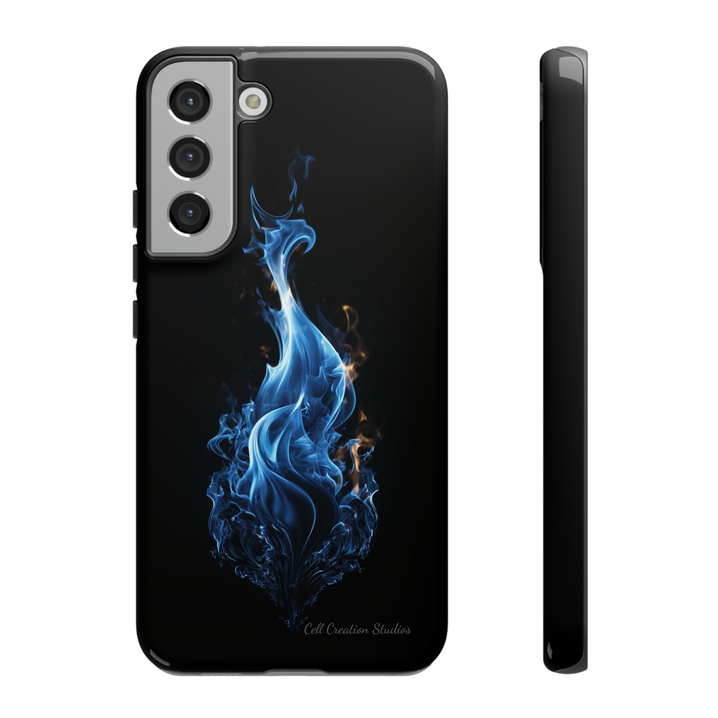 "Blue Flame" Phone Case: Ignite Your Style with Fiery Elegance -Tough Cases