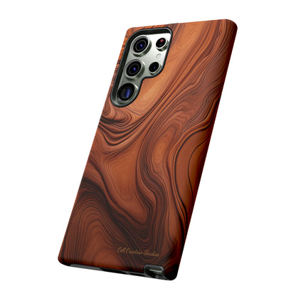 The "Natural Elegance" Wood Pattern Phone Case-Tough Cases