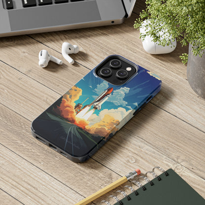 Introducing the "NASA Space Shuttle Launch" Cell Phone Case – Elevate Your Style to New Heights -Tough Phone Cases