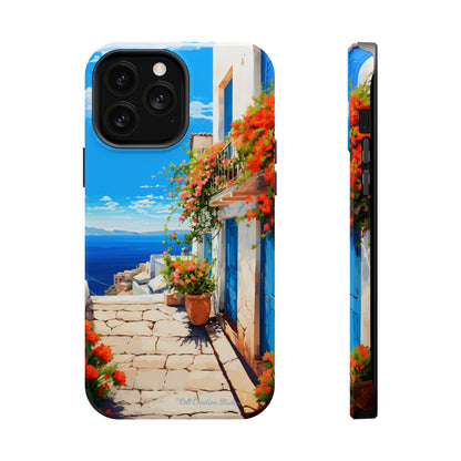 "Mediterranean Bliss Horizon" -MagSafe Tough iPhone Cases