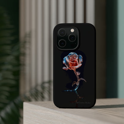 The "Glass Rose Elegance" Phone Case -MagSafe Tough Cases