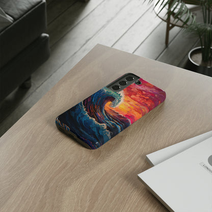 "Colorful Ocean Wave" Cell Phone Case -Tough Cases