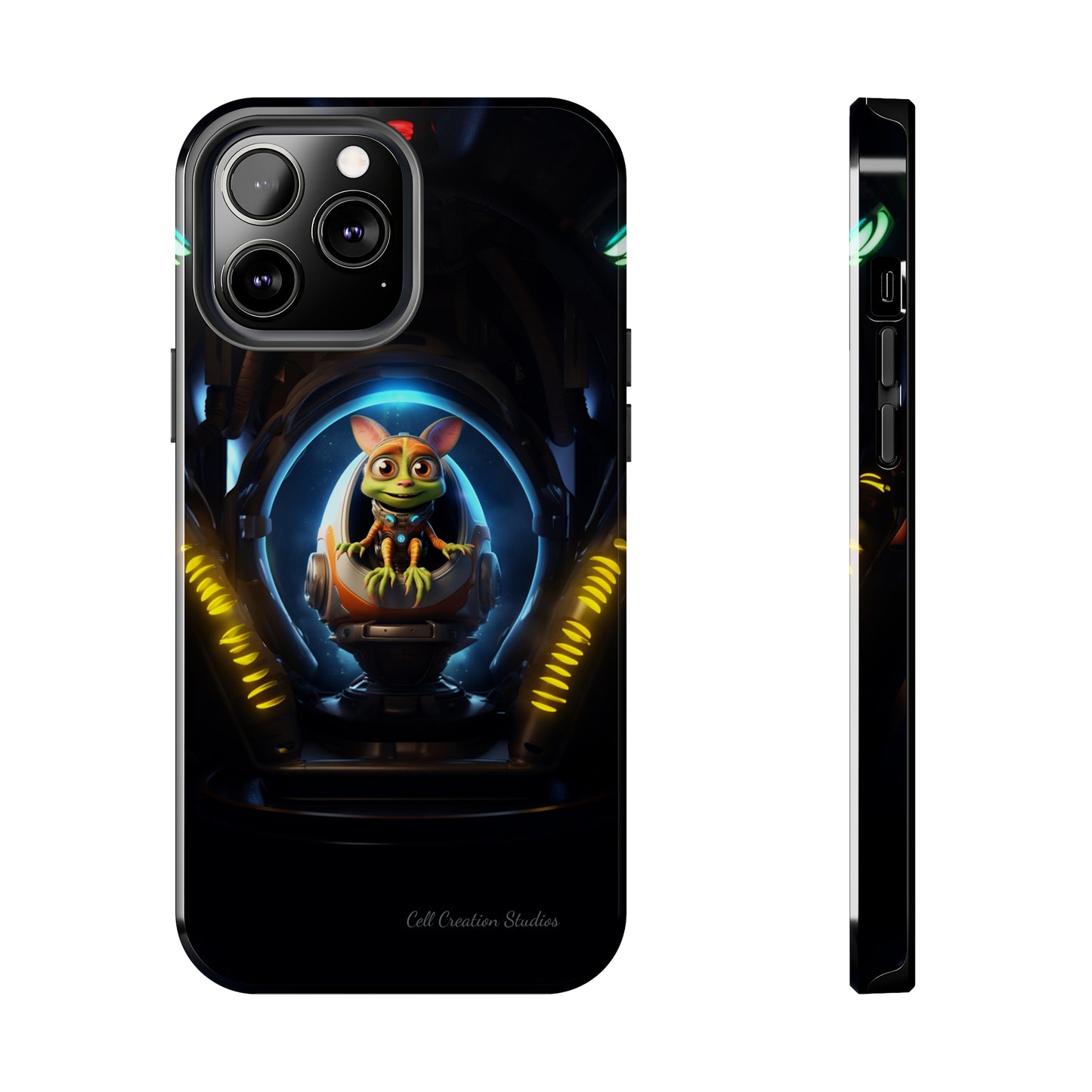 The "Galactic Explorer Alien Spaceship" Phone Case -Tough Phone Cases