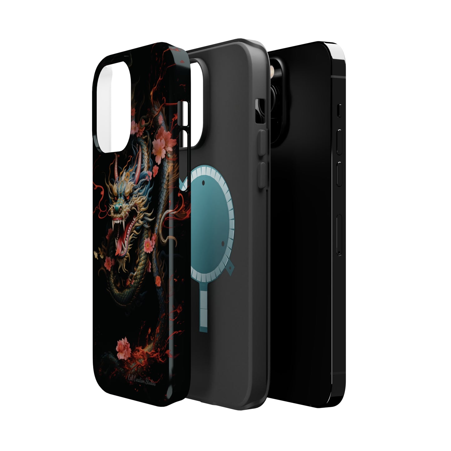 Introducing the "Mystical Japanese Dragon" Cell Phone Case – Unleash the Dragon's Power -MagSafe Tough Cases