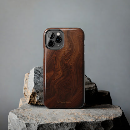 Introducing the "Natural Woodgrain" Cell Phone Case – Embrace Organic Beauty with Wood Pattern Design -Tough Phone Cases