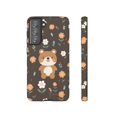 "Floral Bear Elegance" -Tough Phone Cases