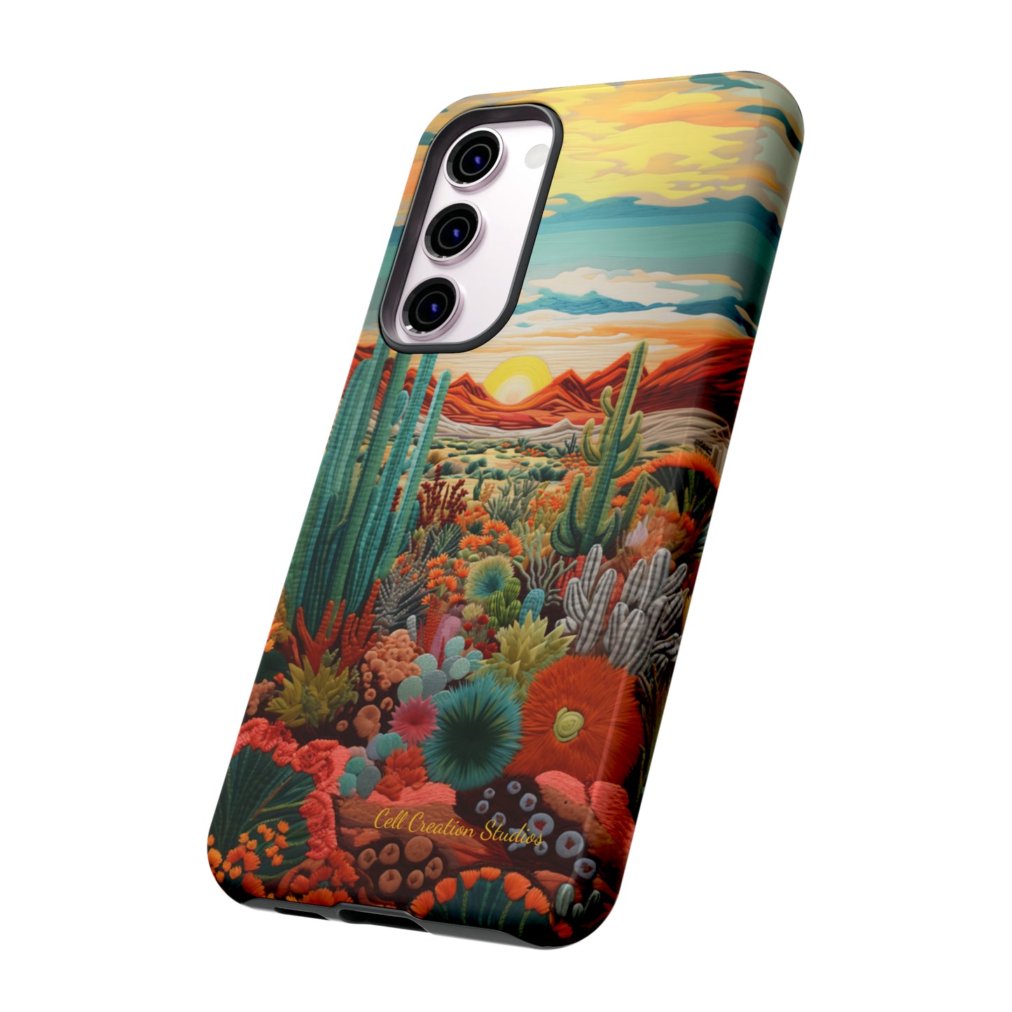 "Desert Bloom Embroidery" -Tough Samsung Cases