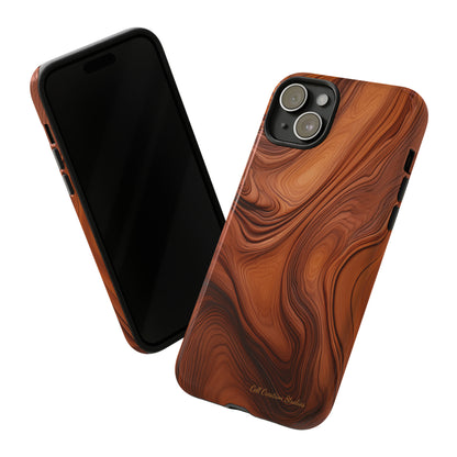 The "Natural Elegance" Wood Pattern Phone Case-Tough Cases