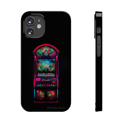 Introducing the "Vibrant Slot Frenzy" Cell Phone Case – Experience the Thrill of Colors and Luck -Slim Phone Cases