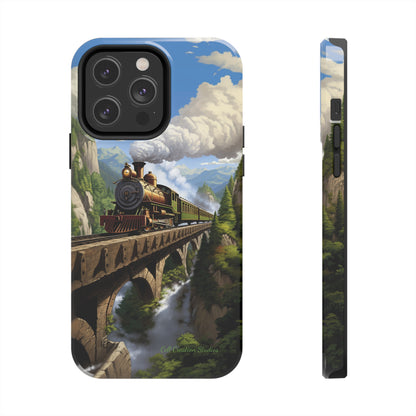 The "Scenic Mountain Train" Phone Case -Tough Phone Cases