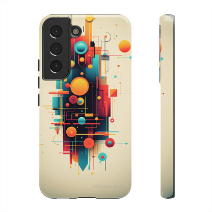 The "Colorful Geometric Pattern" Cell Phone Case- Elevate Your Phone's Look -Tough Cases