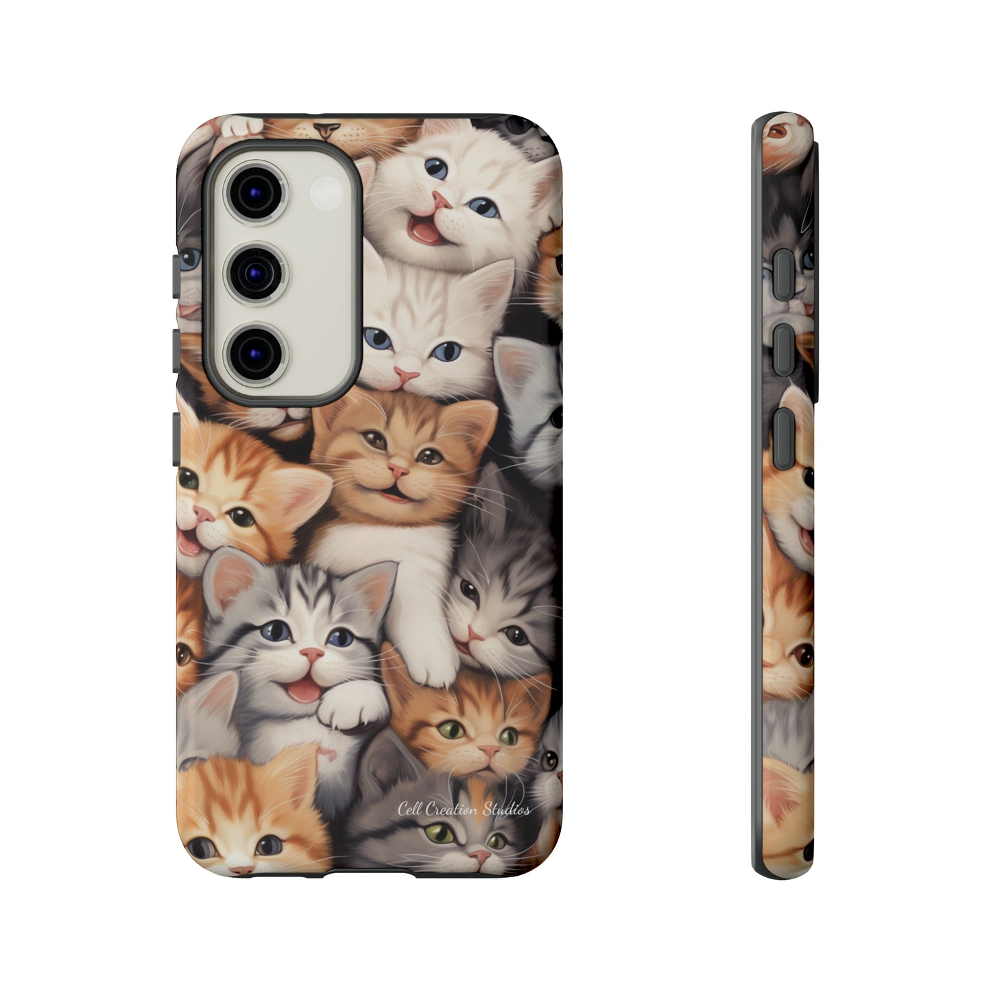 "Kitten Cuddle Haven" Phone Case -Tough Cases