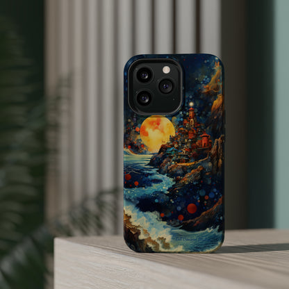 "Moonlit Coastal Vista" -MagSafe Tough iPhone Cases