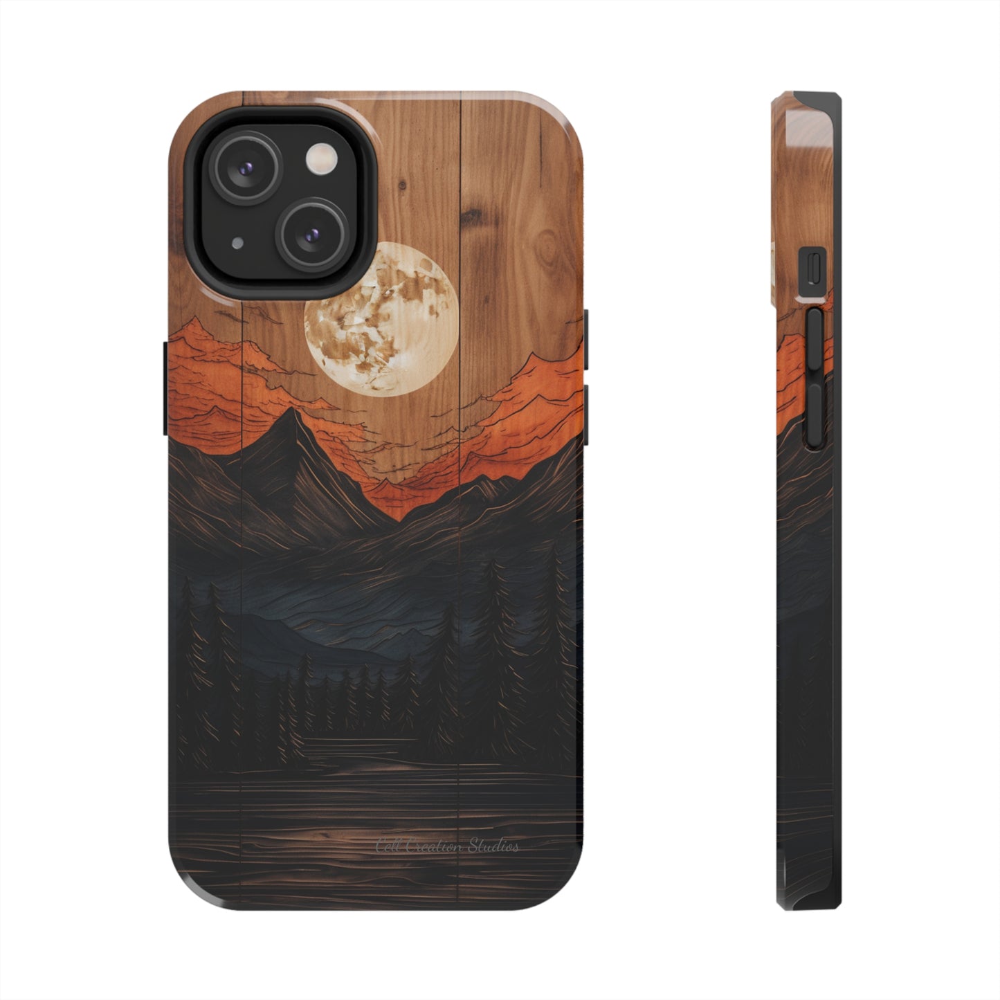 "Elevate Your Style with the Mountain Moonlight Phone Case" -Tough Phone Cases