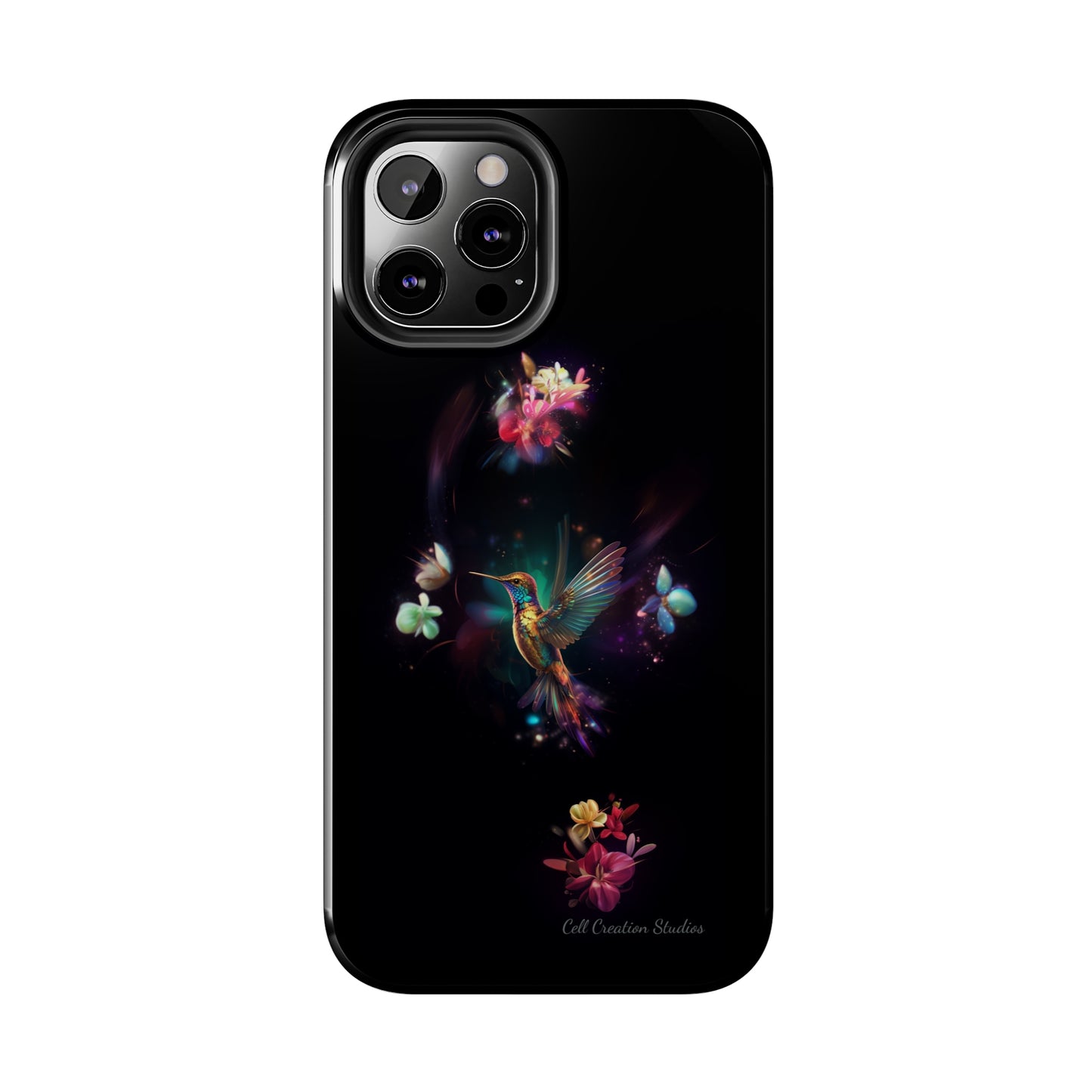 Introducing the "Floral Harmony Hummingbird" Cell Phone Case – Where Elegance Meets Nature -Tough Phone Cases