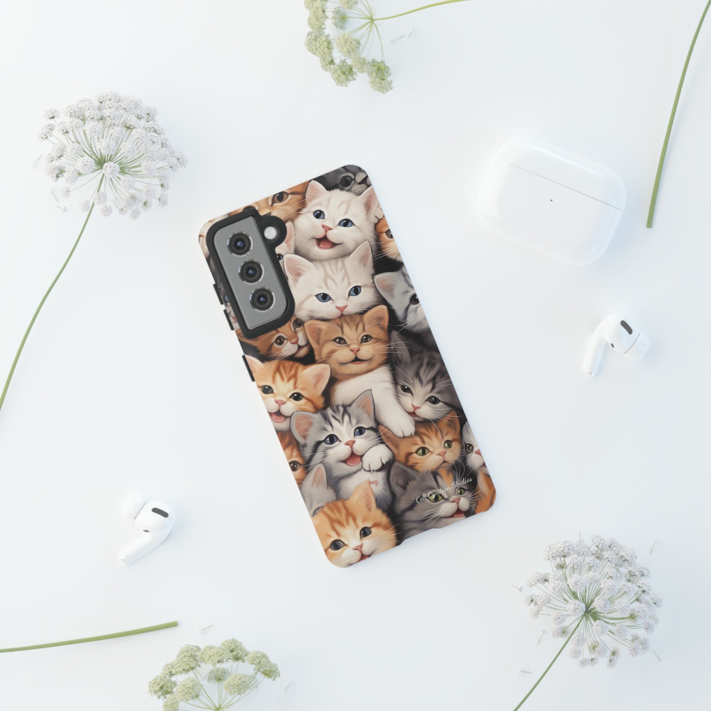 "Kitten Cuddle Haven" Phone Case -Tough Cases