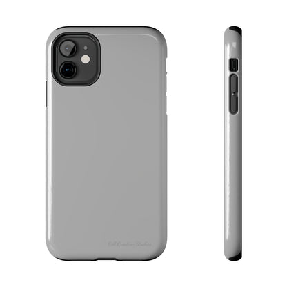 "Sleek Silver Essence" -Tough iPhone Cases