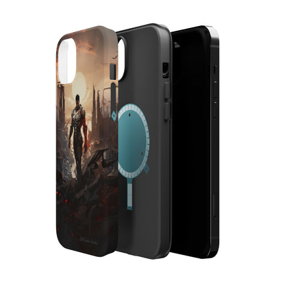 Introducing the "Cyber Guardian" Cell Phone Case – Embrace Futuristic Heroism -MagSafe Tough Cases