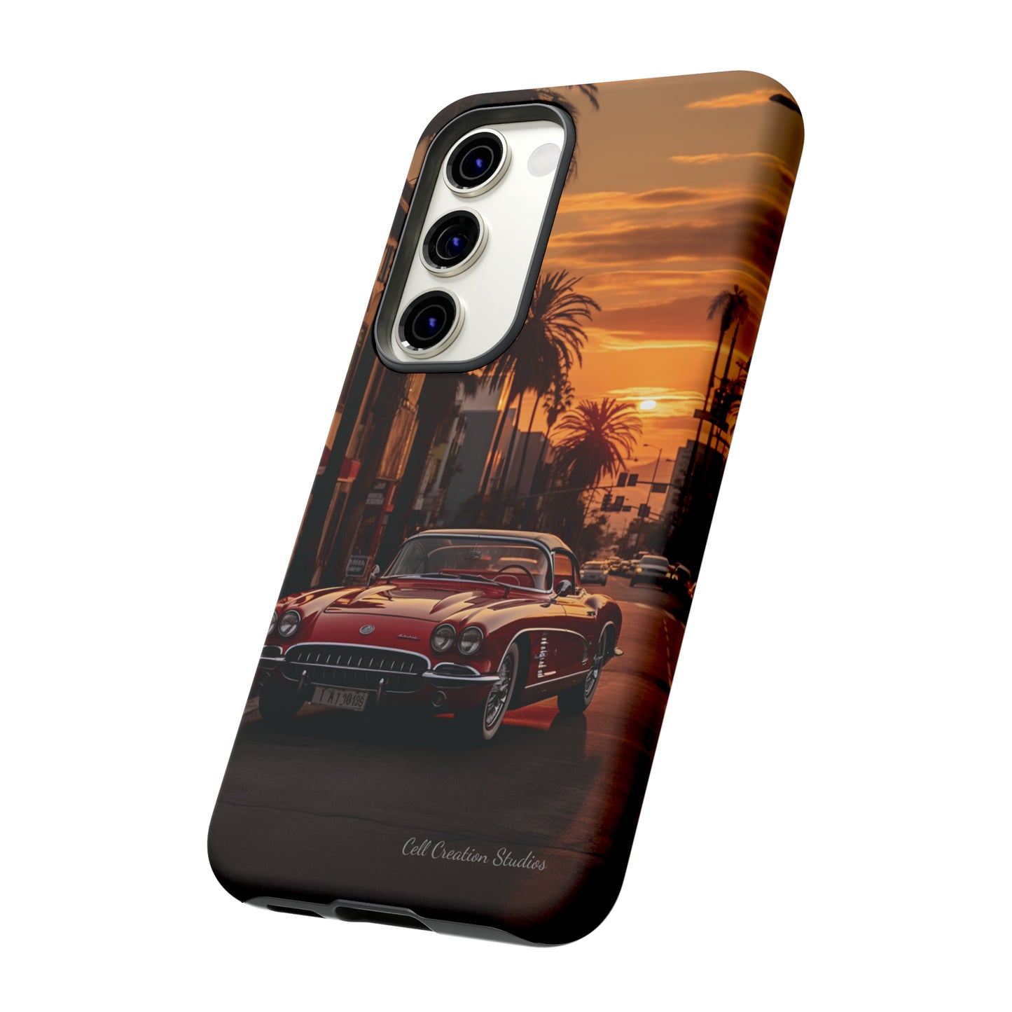 "Sunset Boulevard Classic Red Car" Cell Phone Case -Tough Cases