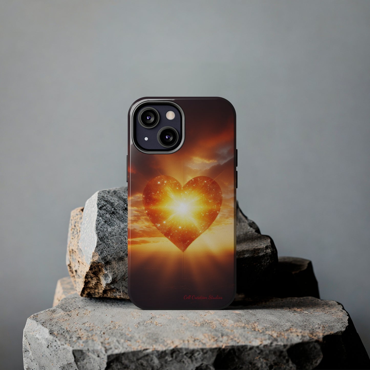 Introducing the "Sunlit Heart" Cell Phone Case – Embrace Love and Radiance -Tough Phone Cases