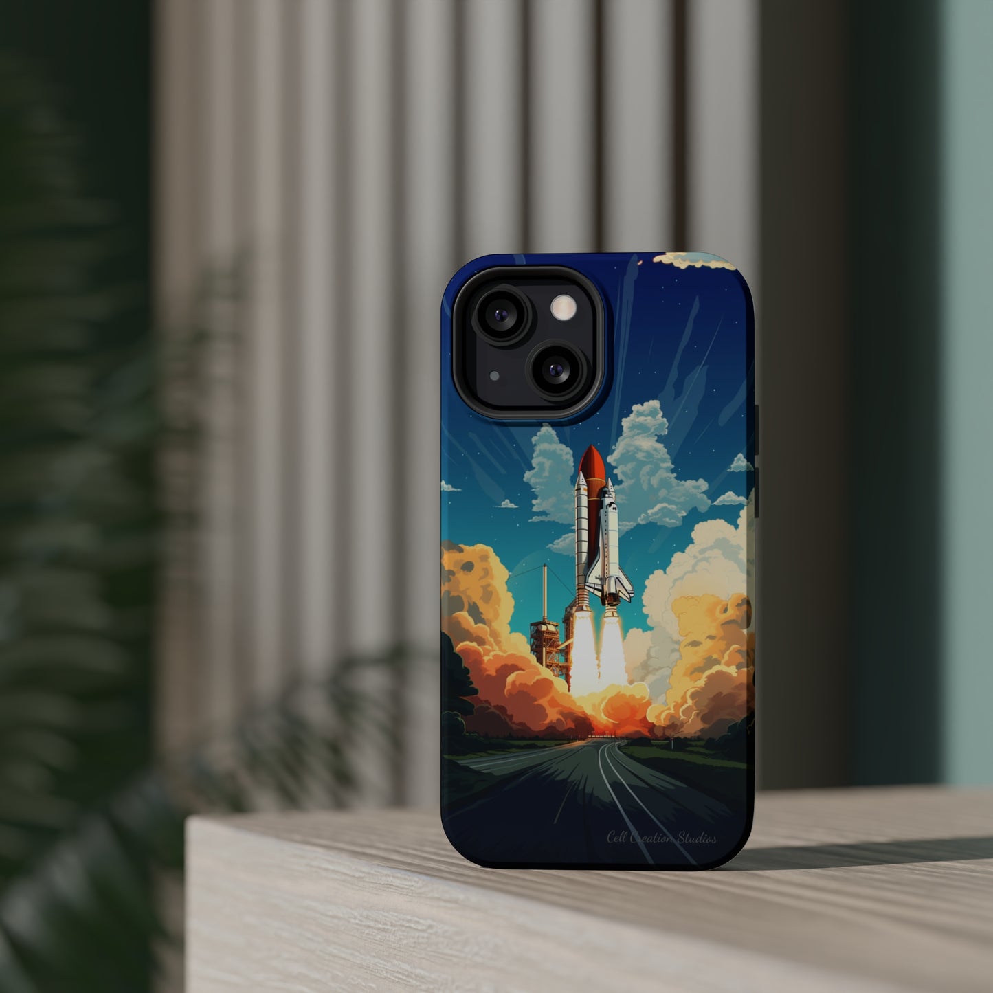 Introducing the "NASA Space Shuttle Launch" Cell Phone Case - Elevate Your Style to New Heights -MagSafe Tough Cases