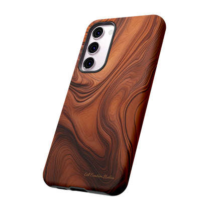 The "Natural Elegance" Wood Pattern Phone Case-Tough Cases