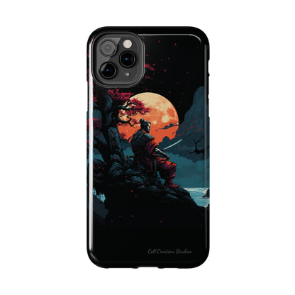 Introducing the "Moonlit Samurai Serenity" Cell Phone Case – Embrace Elegance and Strength -Tough Phone Cases