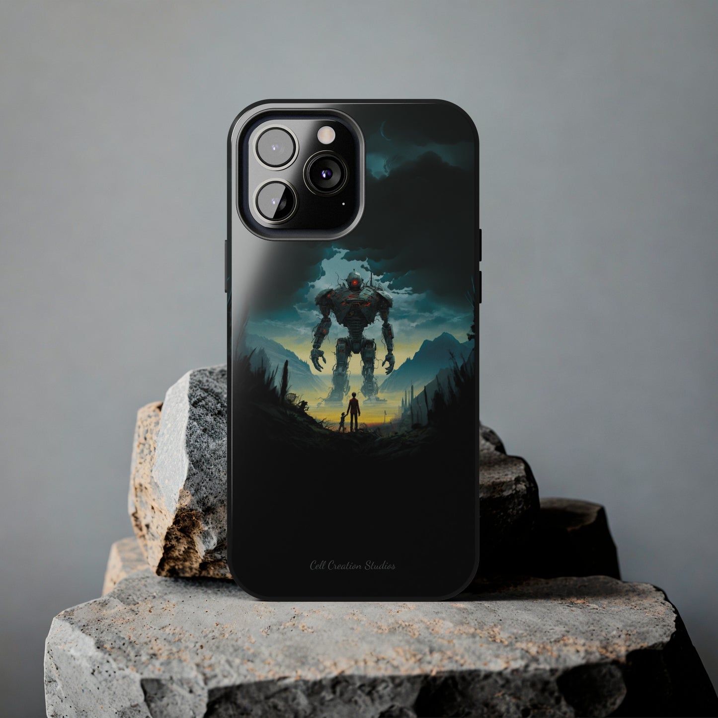 Introducing the "Rising Titan" Cell Phone Case – Witness the Astonishing Emergence of a Giant Robot! -Tough Phone Cases