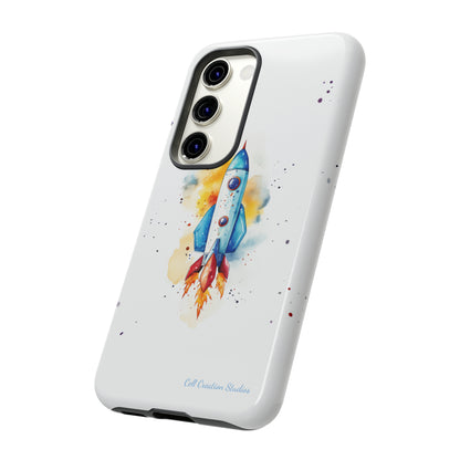 Introducing our "Cosmic Rocket" Cell Phone Case – Where Style Meets Adventure -Tough Cases