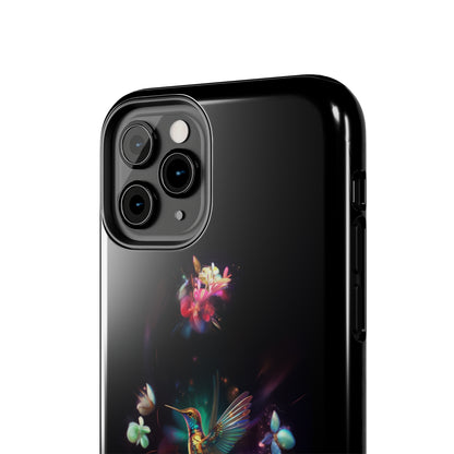 Introducing the "Floral Harmony Hummingbird" Cell Phone Case – Where Elegance Meets Nature -Tough Phone Cases