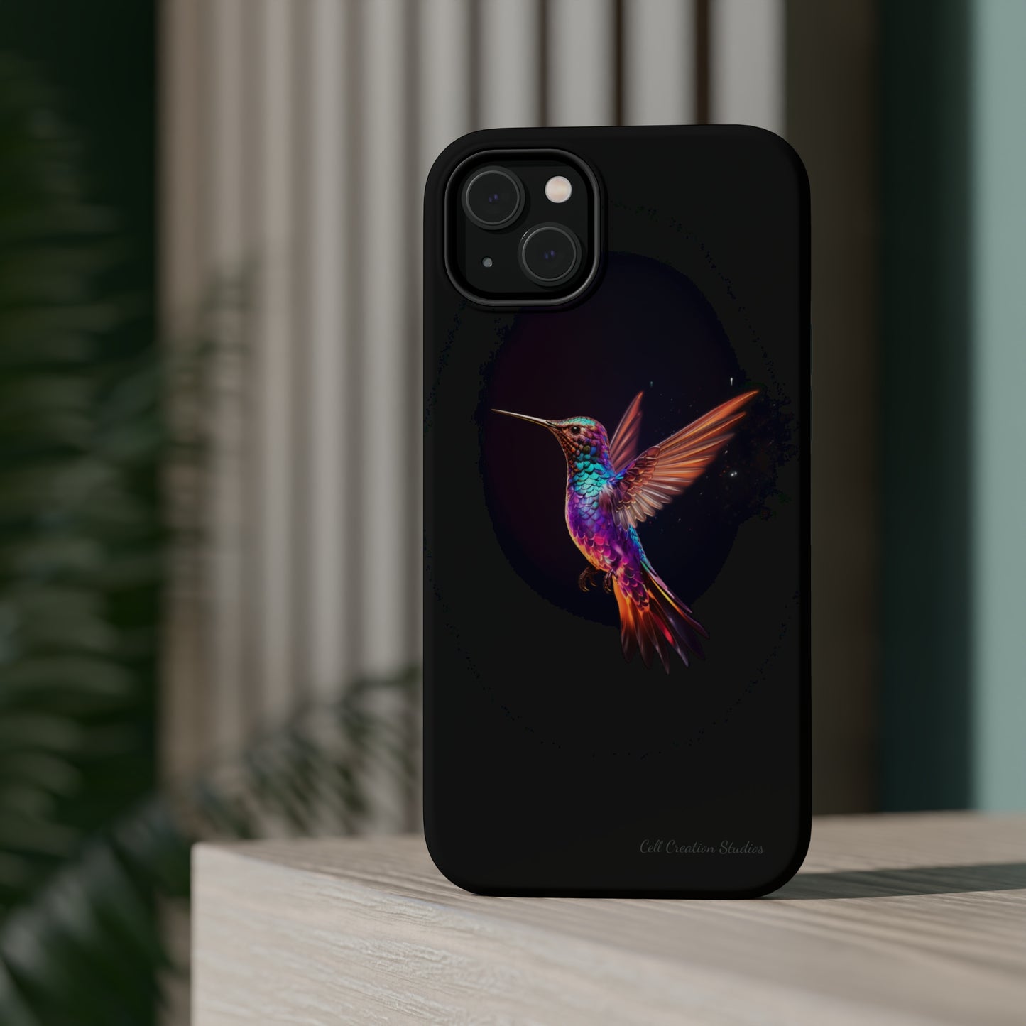 Introducing the "Enchanted Hummingbird" Cell Phone Case – Elegance Meets Nature -MagSafe Tough Cases