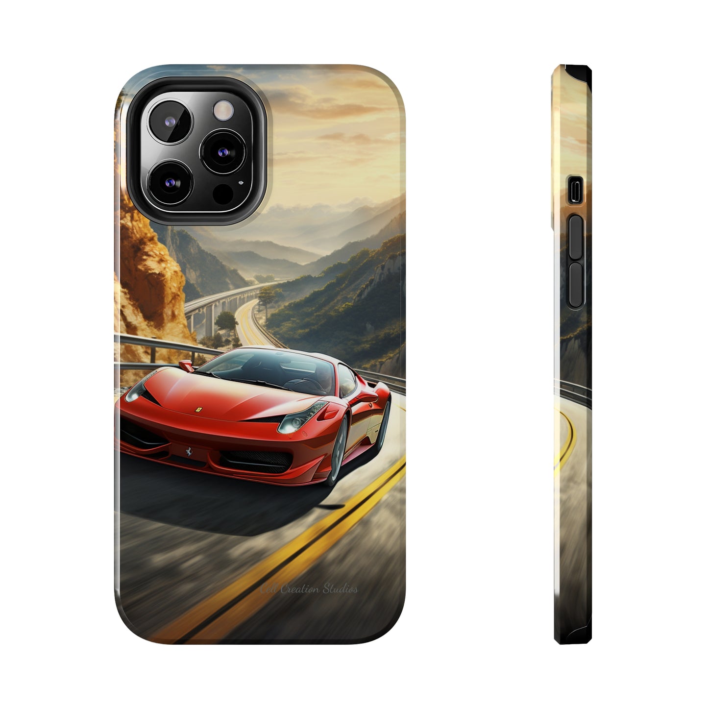 "Mountain Majesty Ferrari Edition" -Tough iPhone Cases