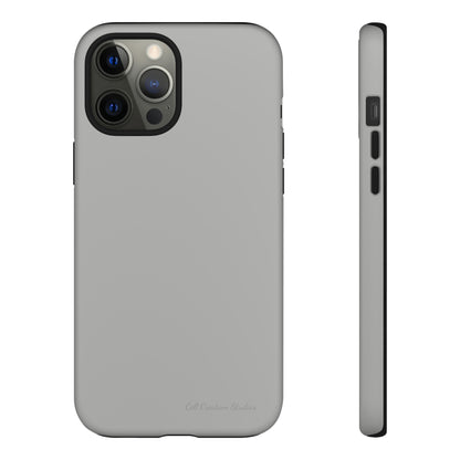 "Sleek Silver Essence" -Tough iPhone Cases