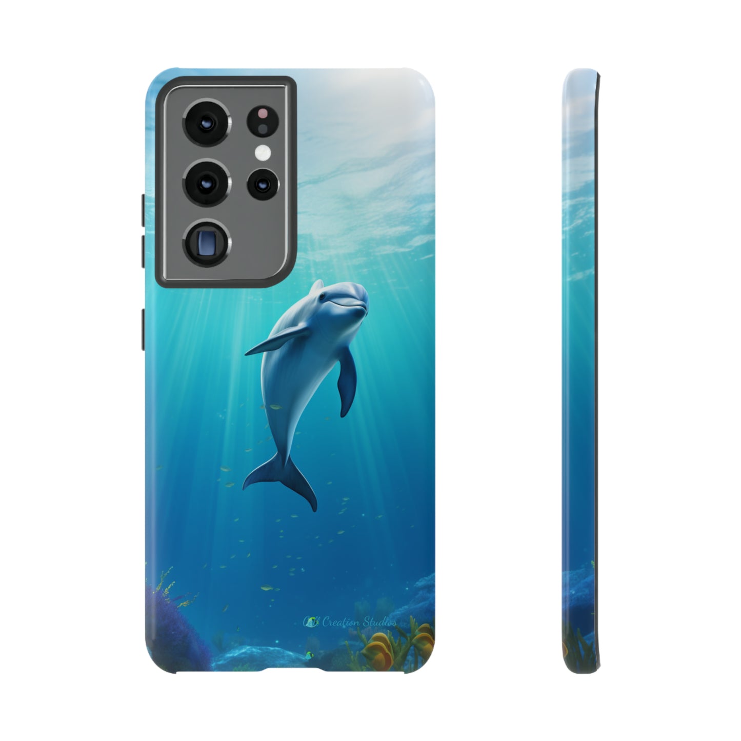 The "Dolphin Serenity" -Tough Samsung Phone Cases